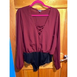 “Charlotte Russe” Long Sleeved Bodysuit